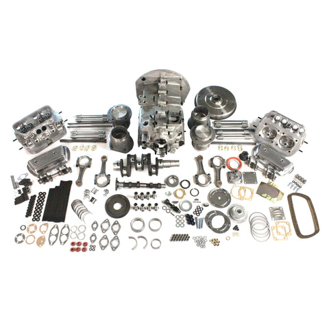 1600 Dual Port Longblock Complete Engine Kit Valve Cover to Valve Cover