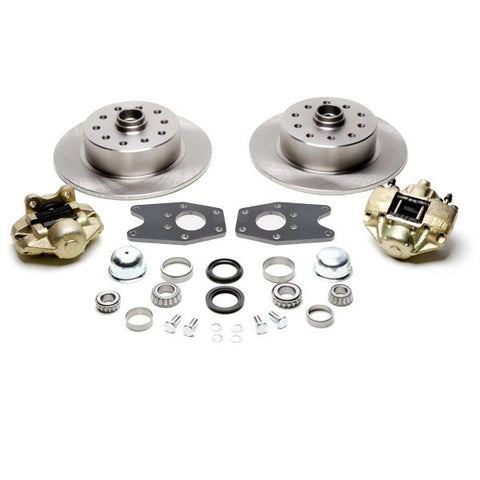 No Hassle Front Disc Brake Kit, Fits Stock Drum Spindles, 5-Lug Dual Pattern – 5 x 4-3/4″ & 5 x 4-1/2″