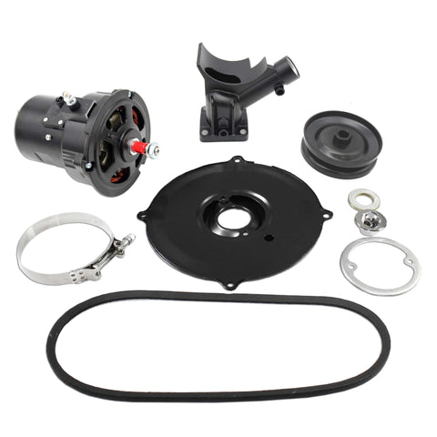 Complete Black VW (60 Or 75) Amp Alternator Conversion Kit for Type 1 and 2