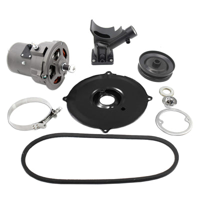 Complete Gray VW (60 Or 75) Amp Alternator Conversion Kit for Type 1 and 2