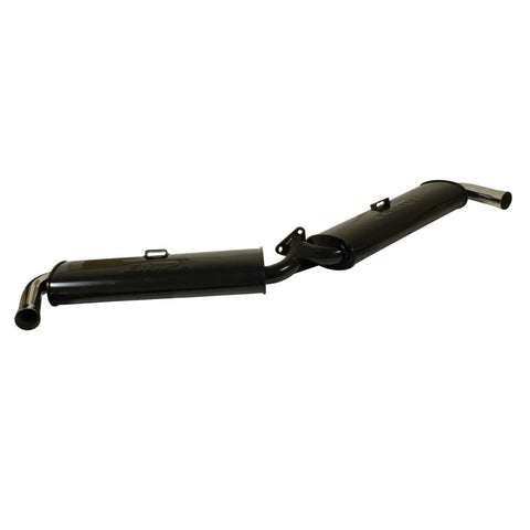 Dual Quiet Muffler Black w/ Chrome Tip
