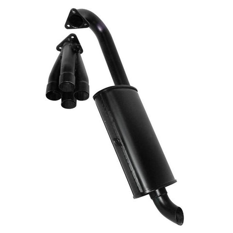 Turbo Muffler Kit, 1 1/2", Black - Fits P/N: 3455/3458 - AA Performance Products