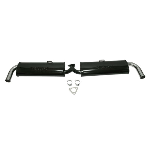Dual Quiet Black with Chrome Tips - Type 2, 63-71