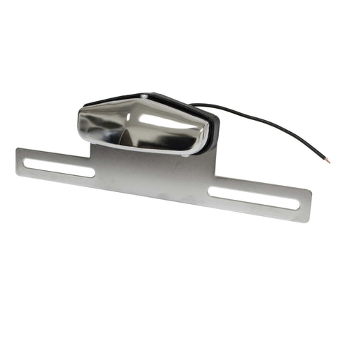 Chrome License Plate Light w/ Bracket