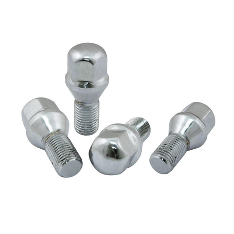 Chrome Lug Bolts - 14mm, 60°, Set of 4