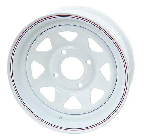 White Spoke Steel Wheel (4 Lug & 5 Lug)