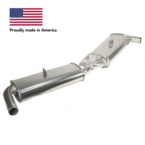 Tri Mil, Dual Quiet-Pak, Fits Standard Header for Bug, Ceramic Coated - AA Performance Products