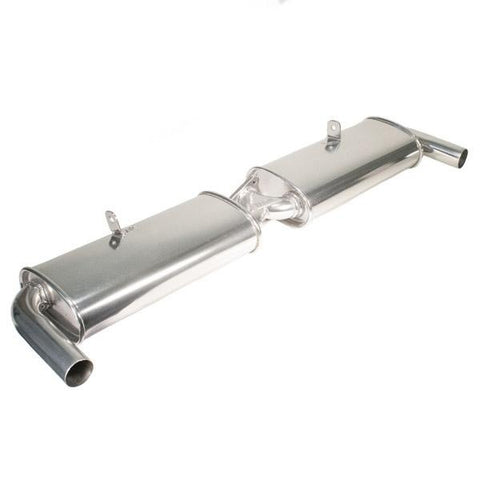 Tri Mil Muffler, Dual Quiet-Pak, Fits Standard Header,Ceramic Coated - AA Performance Products