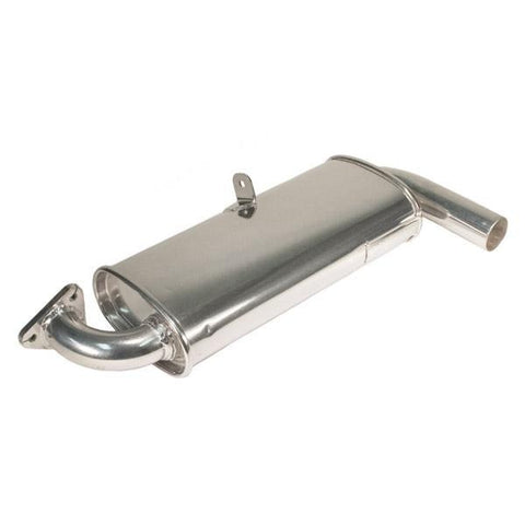 Tri Mil Muffler, Single Quiet-Pak, Fits Standard Header, Ceramic Coated - AA Performance Products