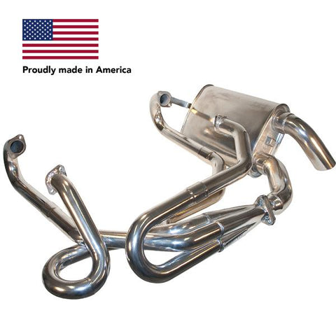 Tri Mil Exhaust, Street Sidewinder, Merged, Ceramic Coated - AA Performance Products