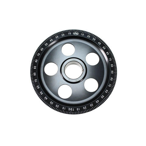 Black Anodized Degree Wheel Pulley, With AA Logo - AA Performance Products