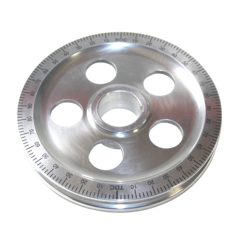 Polished Degree Wheel Pulley, with Holes - AA Performance Products