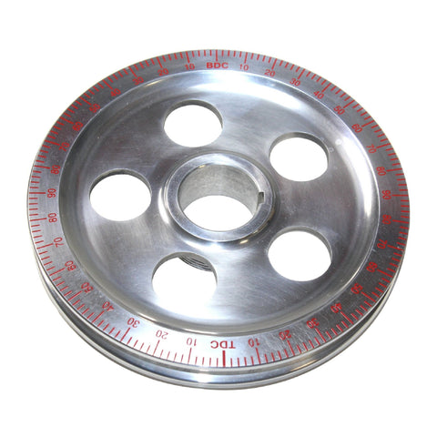 Polished Degree Wheel Pulley, with Holes