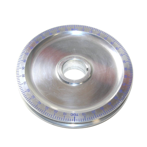 Polished Degree Wheel Pulley, No Holes