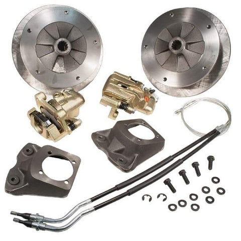 Disc Brake Kit, Rear, e-Brake, Zero Offset, Wide-5 (VW Pattern – 5×205) - AA Performance Products