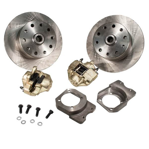 Disc Brake Kit, Rear, Non e-Brake, 5-Lug (Porsche Pattern - 5x130 for Studs or Threaded)