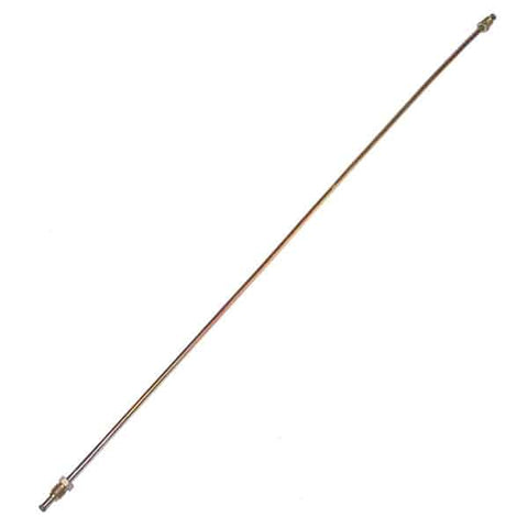 Metal Brake Line, Rear, Right Side (Passenger Side) at the 'T', 635mm (approximately 25") - AA Performance Products