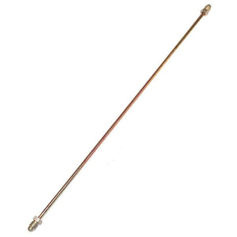 Metal Brake Line, Rear, Left or Right at Wheel Cylinder, 445mm (17-1/2" approx.) - AA Performance Products