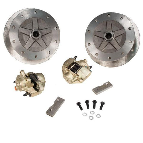 Disc Brake Kit, Rear, Non e-Brake, 1in. Offset, Weld On Brackets, Wide-5 (VW Pattern - 5x205) - AA Performance Products