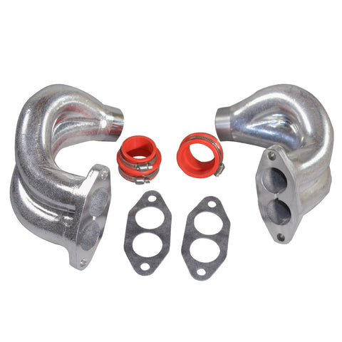 Dual Port End Castings with clamps and boots, PAIR - AA Performance Products