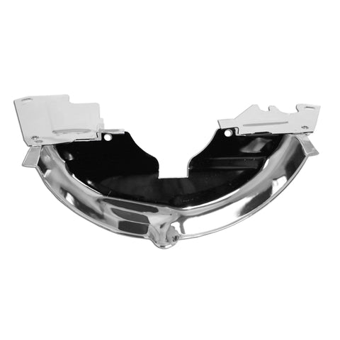 Chrome Crank Pulley Breast Plate Tin