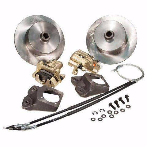 Disc Brake Kit, Rear, e-Brake, 5-Lug (Dual Pattern - Chevy/Ford - 5x4-3/4, 5x4-1/2) - AA Performance Products