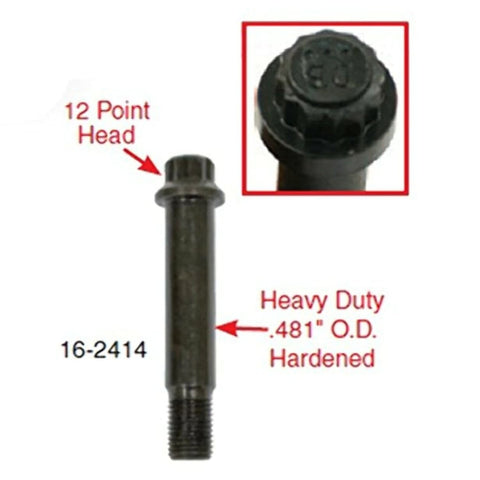 Bolt for 934 C.V., 7/16" - 20 x 2-7/16", 12 Pt., External, Set of 6