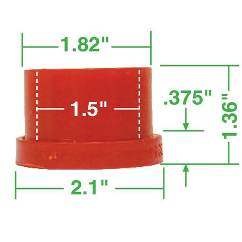 Urethane Axle Beam Bushing Kit, Outer, for King & Link w/ Micarta Bushings, 4 pcs., All the Same