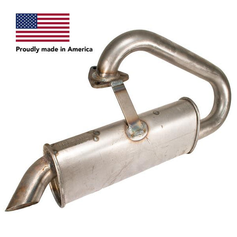 Tri Mil, Bobtail, Quiet-Pak Only, Raw Steel - AA Performance Products