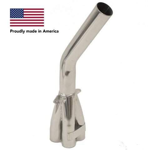Tri Mil Collector, Bobcat, 1-1/2 Dia with 2in Dia Stinger, Ceramic Coated - AA Performance Products