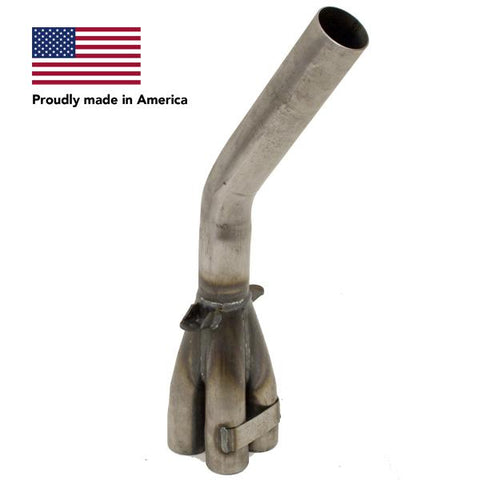 Tri Mil Collector, Bobcat, 1-1/2 Dia with 2in Dia Stinger, Raw Steel - AA Performance Products