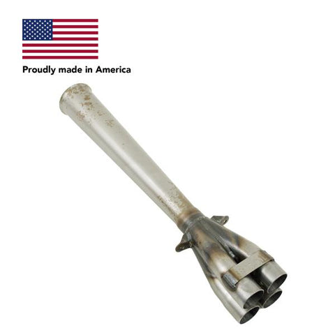 Tri Mil Collector, Bobcat, 1-5/8 Dia Mid-Engine Stinger Only, Raw Steel - AA Performance Products