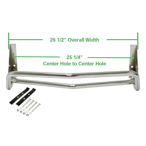 Chrome Buggy King Pin Front Bumper