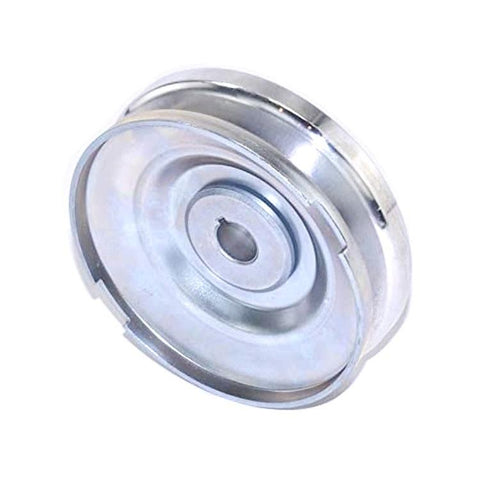 Billet Aluminum 12-Volt Alt/Gen Pulley, Polished Outer Half W/Metal Inner