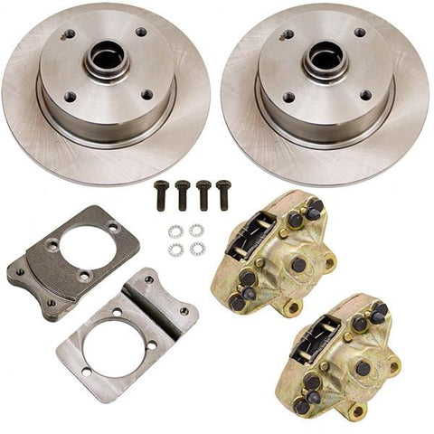Disc Brake Kit, Front, Fits Stock Drum Spindles, 4-Lug (VW Pattern - 4x130) - AA Performance Products