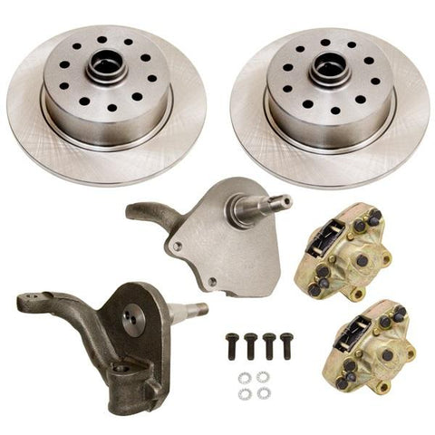 Disc Brake Kit, Front, Droped Spindles, 5-Lug (Dual Pattern - Chevy/Ford - 5x4-3/4, 5x4-1/2) - AA Performance Products