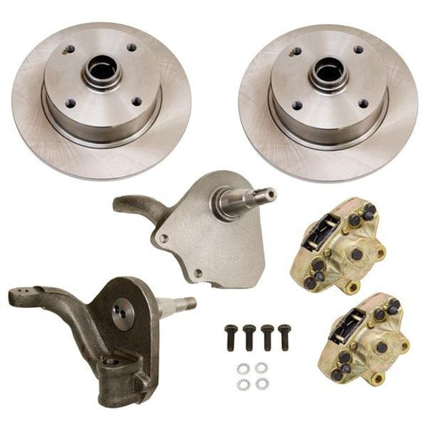 Disc Brake Kit, Front, Droped Spindles, 4-Lug (VW Pattern - 4x130) - AA Performance Products