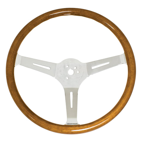EMPI 380mm/23mm Grip Classic Wood Steering Wheel