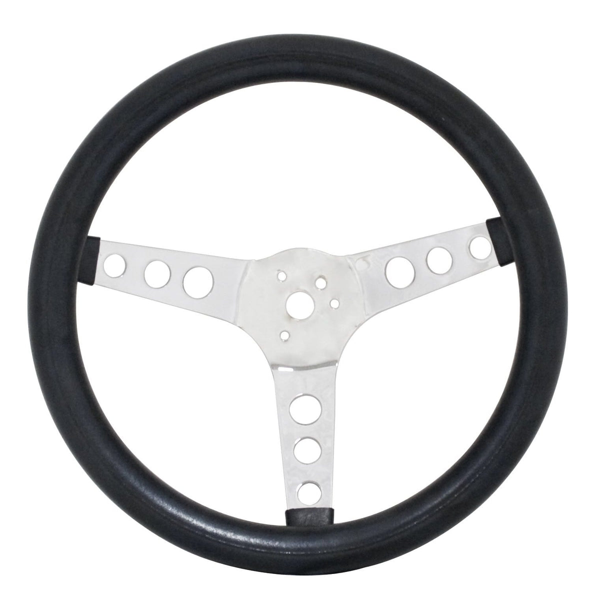EMPI Poly-Foam Steering Wwheel, 3 spokes, 12-1/2" Dia., 3-1/2" Dish / 3-1/8"
