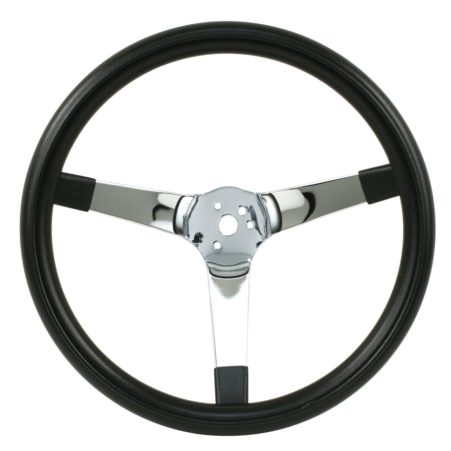 EMPI Poly-Foam Steering wheel, 3 Spokes, 14-¾" Dia., 4" Dish / 4-¼"