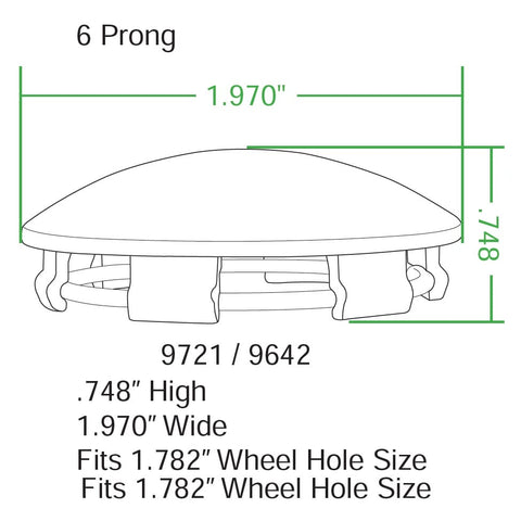 Raider Replacement Cap For 15" Raider Wheels