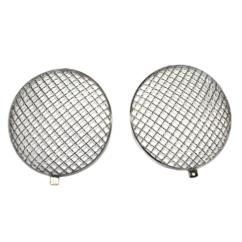 VW, Late 68-UP Headlight Stone Guard, Stainless Steel - AA Performance Products