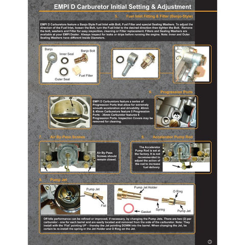 EMPI Dual-D Deluxe Carburetor Kit, Type 1