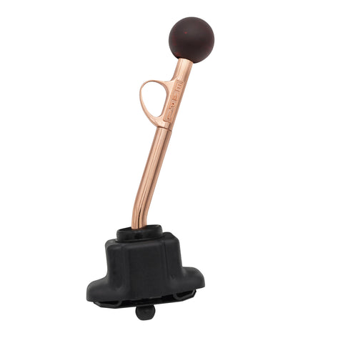 EMPI Trigger Shifter, Copper Plated, with Rosewood Shift Knob, Short 12" O.A.L.