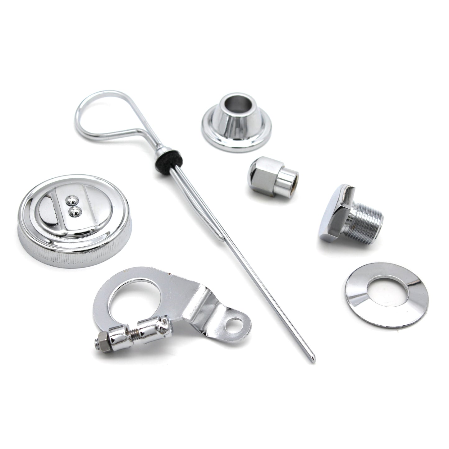 Basic Chrome 7-Piece Engine Dress-Up Kit for Type-1