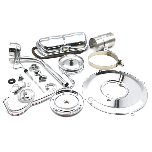 Super Chrome 19-Piece Deluxe Engine Dress-Up Kits for Type-1