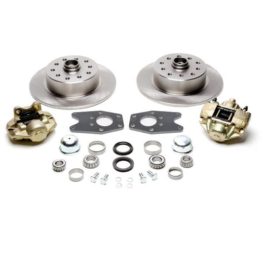 No Hassle Front Disc Brake Kit, Fits Stock Drum Spindles, 5-Lug Dual Pattern - 5 x 4-3/4" & 5 x 4-1/2"