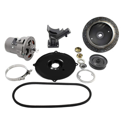 Complete+ Gray VW (60 Or 75) Amp Alternator Conversion Kit for Type 1 and 2