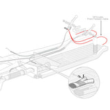 Heater Cable for Front Foot Well Vent for T1 1973-79
