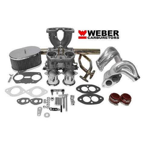 Dual Port Single 40mm Carburetor Kit with "IDF Weber Carburetor" VW Type 1 Bug/Ghia